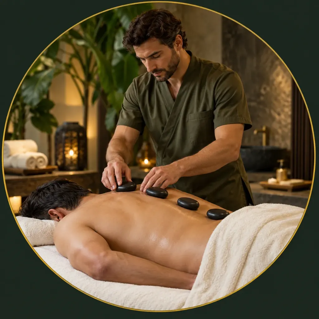 Hot Stone Massage (50 min, Regular room included)