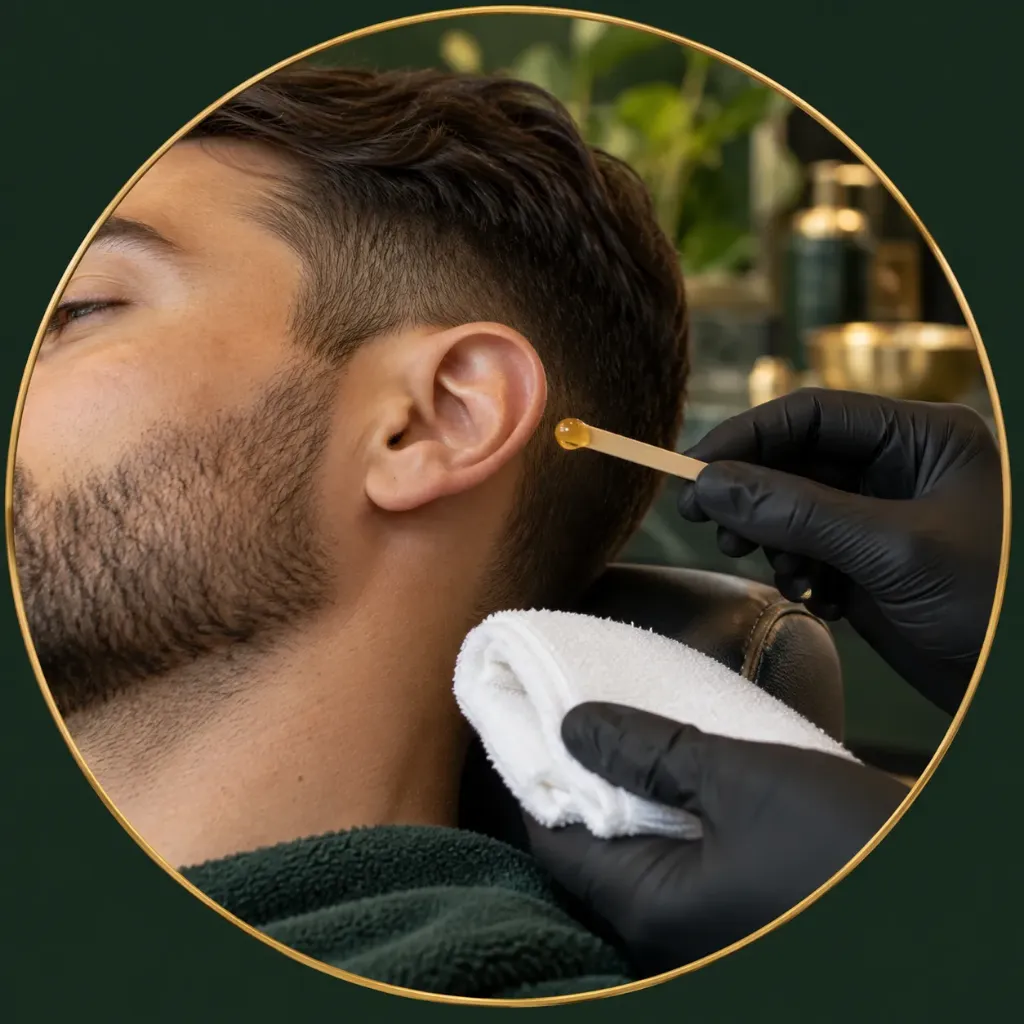 جلسة إزالة شعر الأذن بالشمع