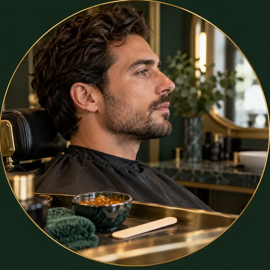 جلسة إزالة شعر الأنف بالشمع