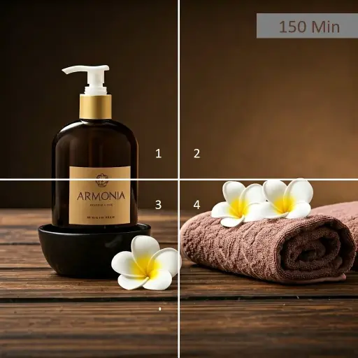 [Combo4] مساج على ذوقك 4 انواع ( 150 دقيقة )